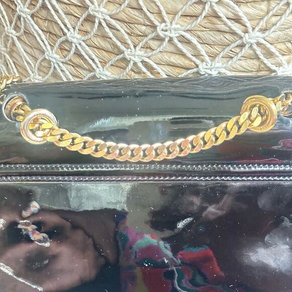 Emilio Pucci Black Patent Leather Vintage Crossbody Bag - Picture 7 of 12